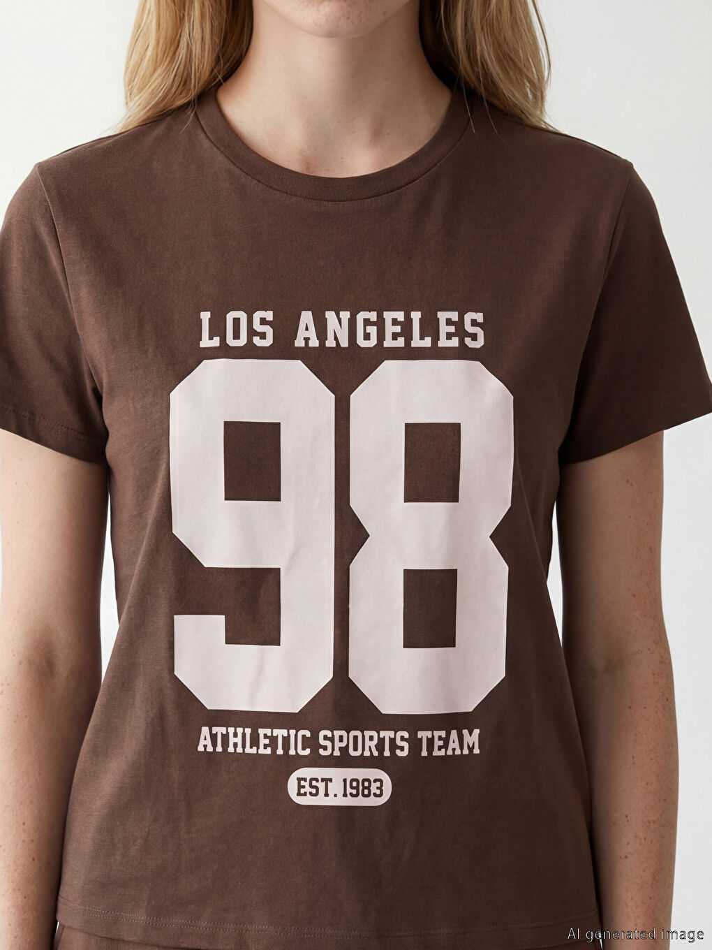 Woman BROWN T-Shirt-2