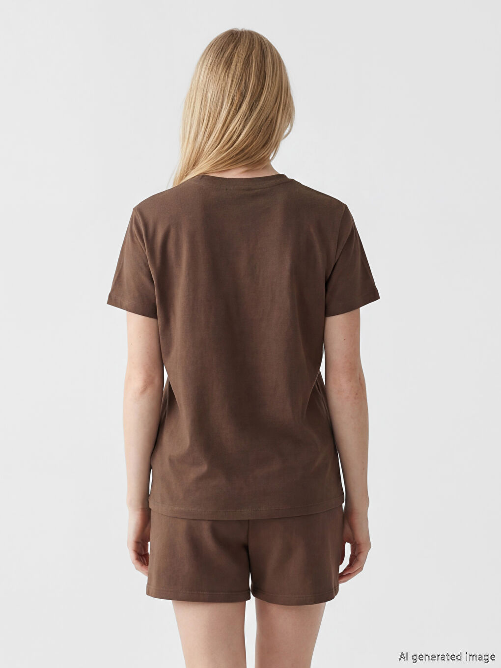 Woman BROWN T-Shirt-3