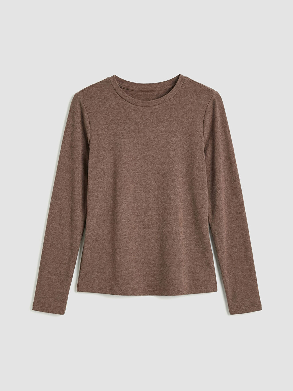 Bej Bisiklet Yaka Kadın Body	-4