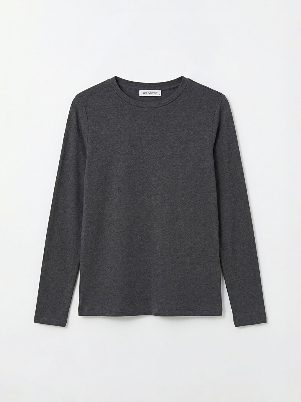 Antrasit Bisiklet Yaka Kadın Body	