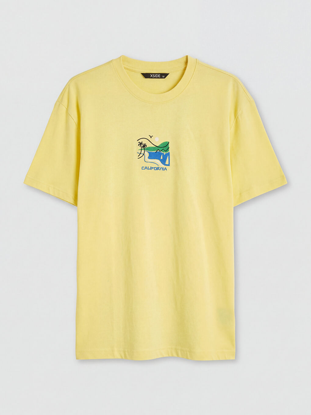 Crew Neck California Printed Men's T-Shirt-4