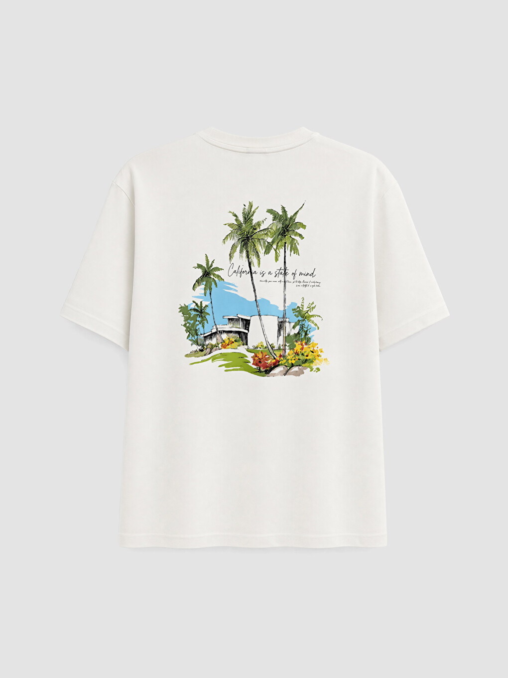 Crew Neck Printed Men's T-shirt-1