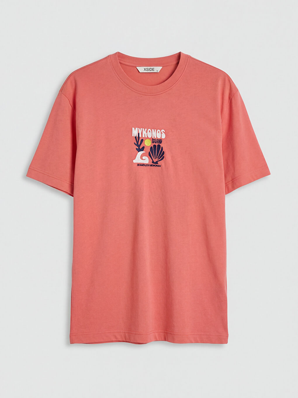 تي شيرت رجالي مطبوع بياقة دائرية ميكانوس-4