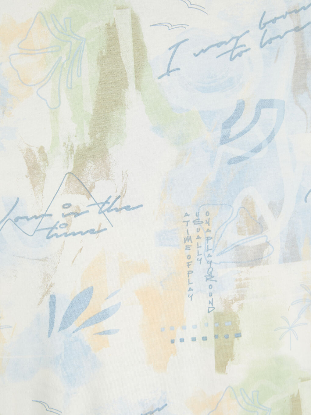 تي شيرت رجالي منقوش بياقة دائرية-6