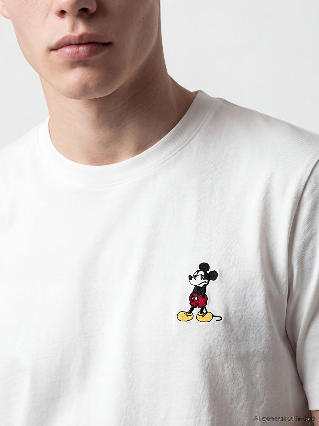 Mickey Mouse Printed Men's T-Shirt-2