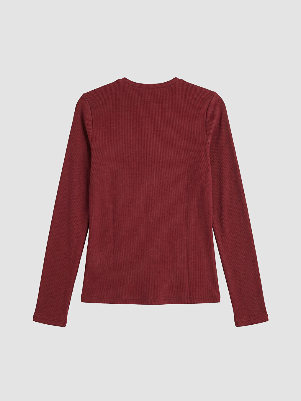 Bordo Bisiklet Yaka Kadın Body-5