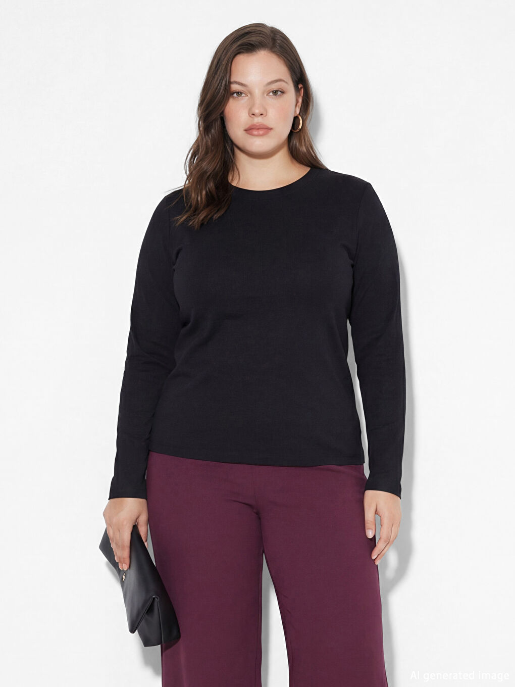 Ženska bodi majica sa okruglim izrezom-1