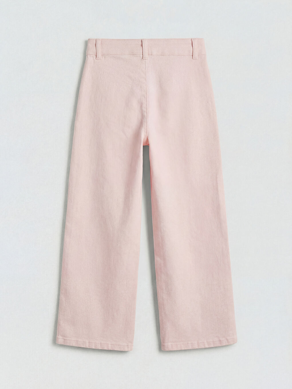 Pembe Wideleg Kız Çocuk Gabardin Pantolon-1