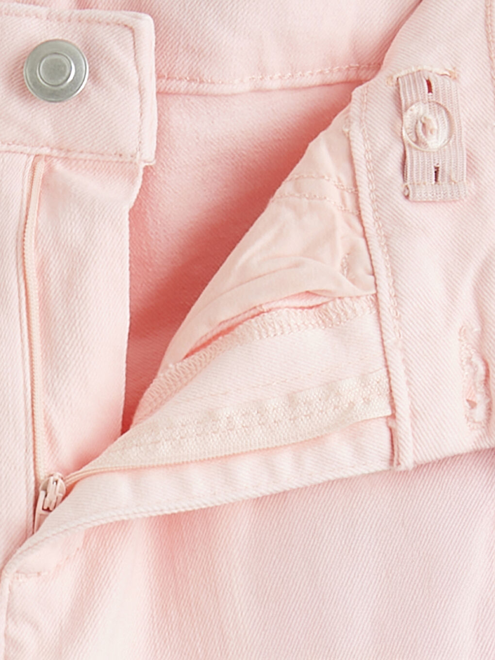 Pembe Wideleg Kız Çocuk Gabardin Pantolon-2