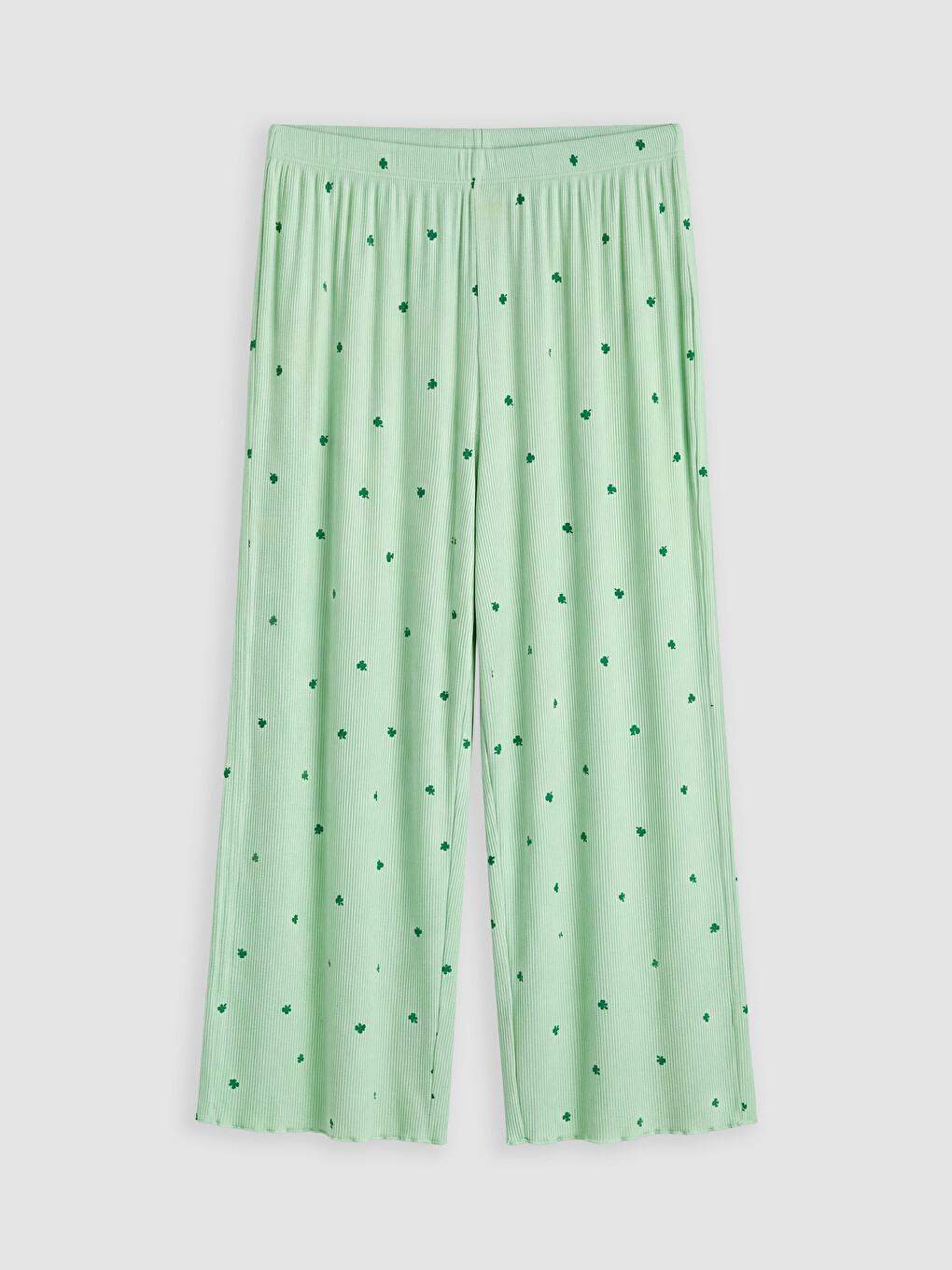 Yeşil Desenli Kadın Pijama Alt