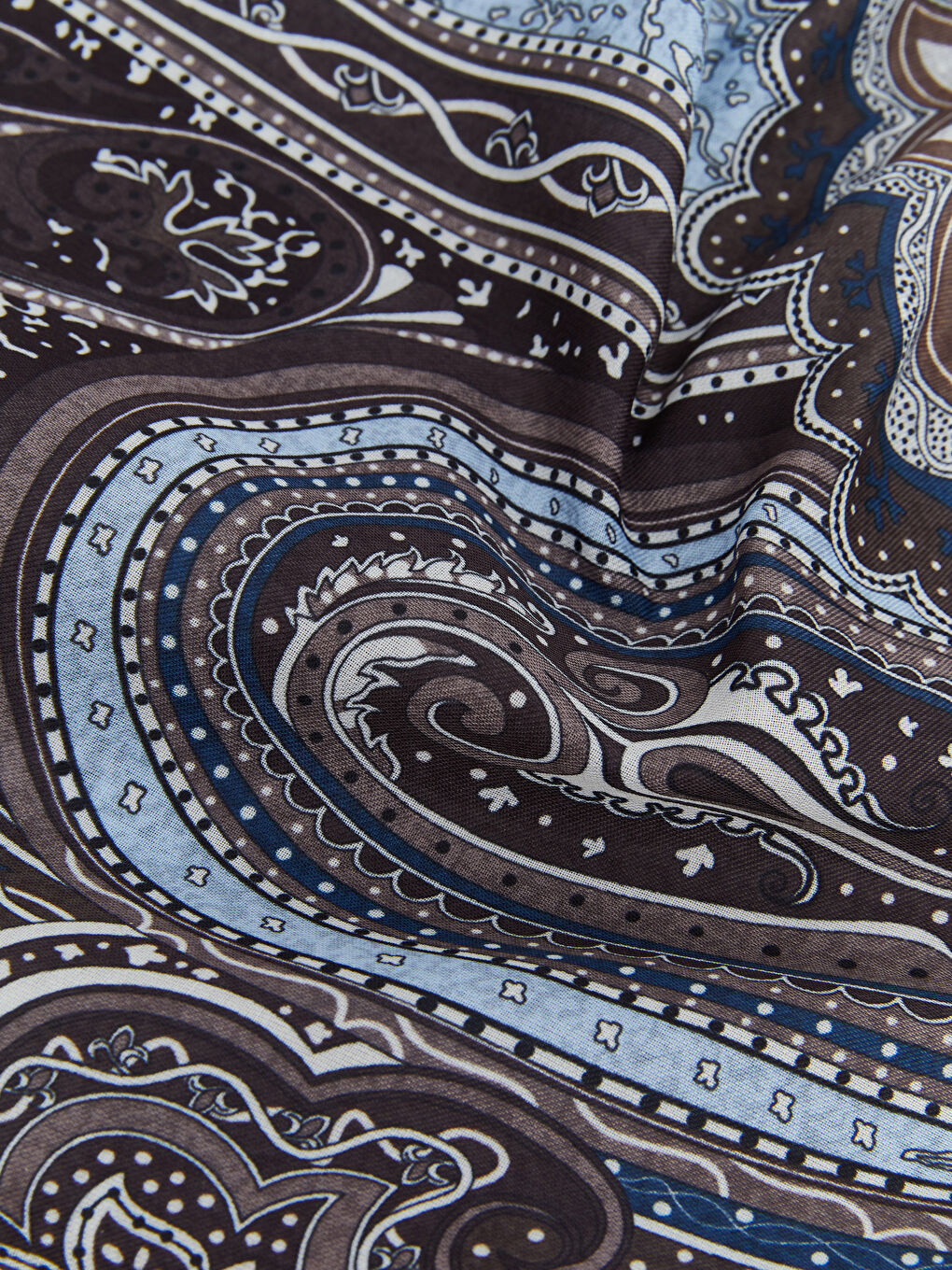 Kahverengi Desenli Kadın Şal-3