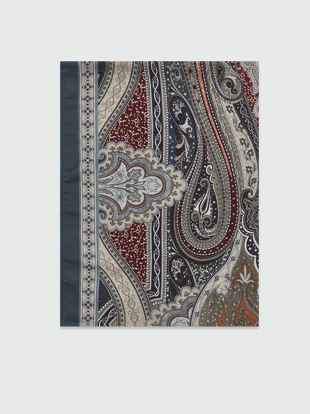 Yeşil Desenli Kadın Şal-1