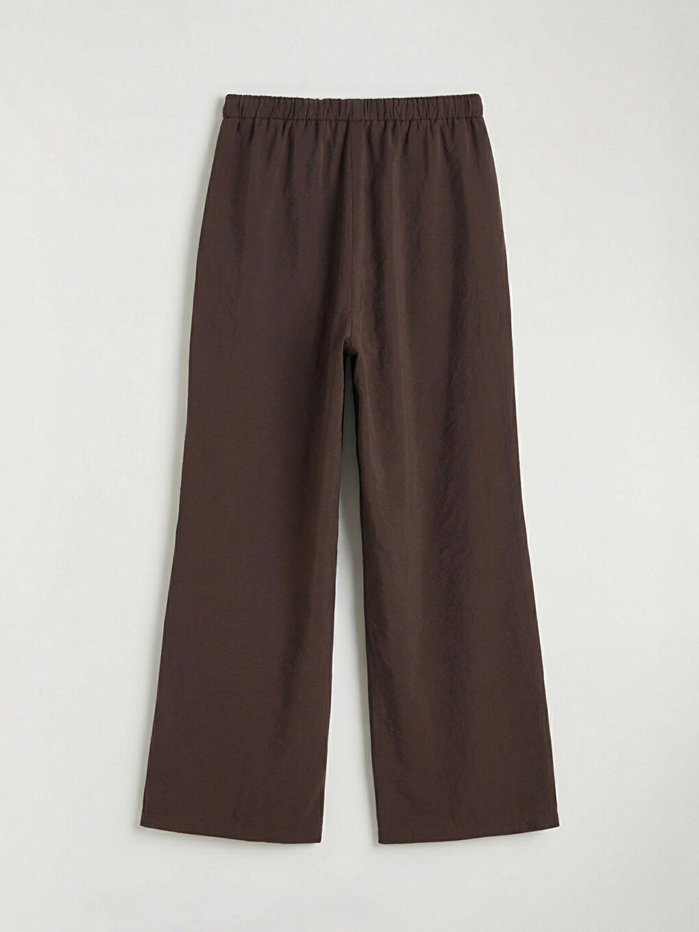 Kahverengi Beli Lastikli Modal Karışımlı Kadın Pantolon-1