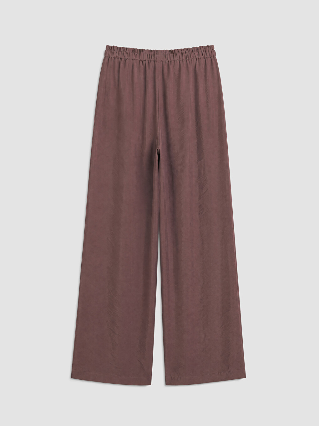 Pembe Beli Lastikli Modal Karışımlı Kadın Pantolon-2