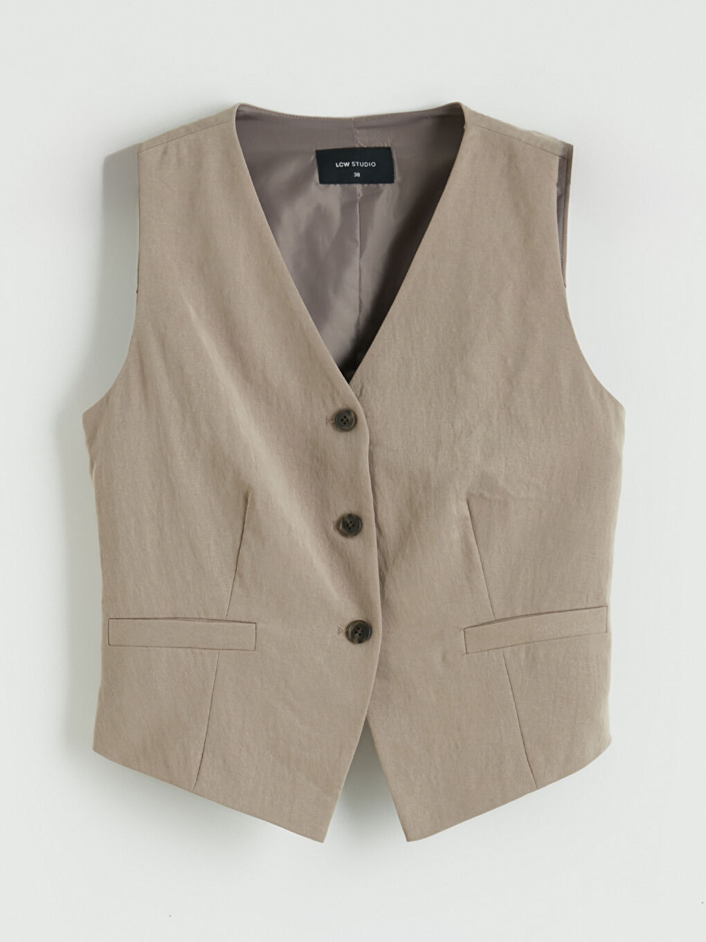 V Neck Women's Classic Waistcoat-4