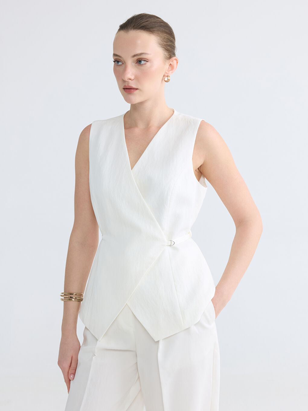 Double Breasted Women's Classic Waistcoat