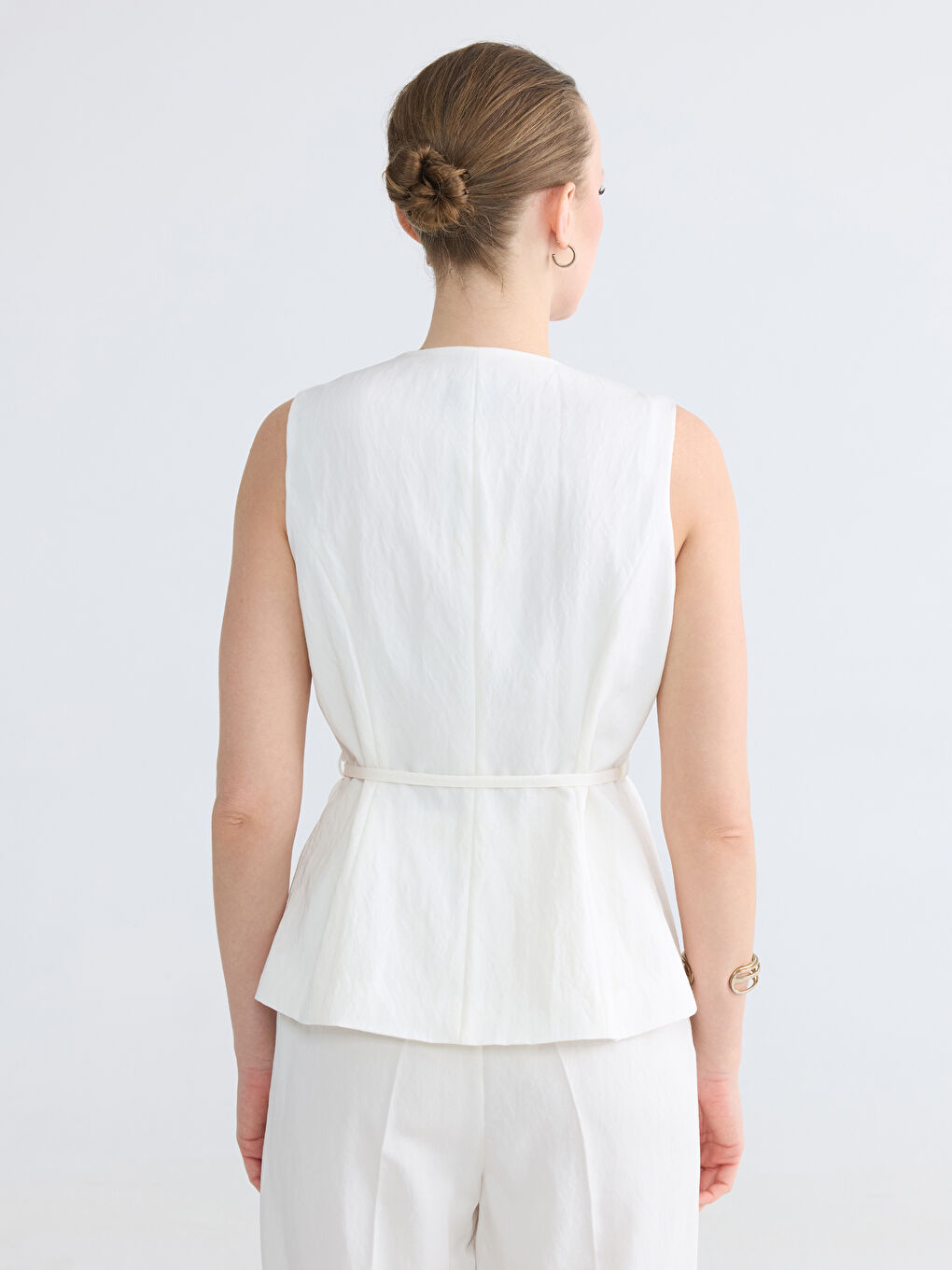 Double Breasted Women's Classic Waistcoat-3