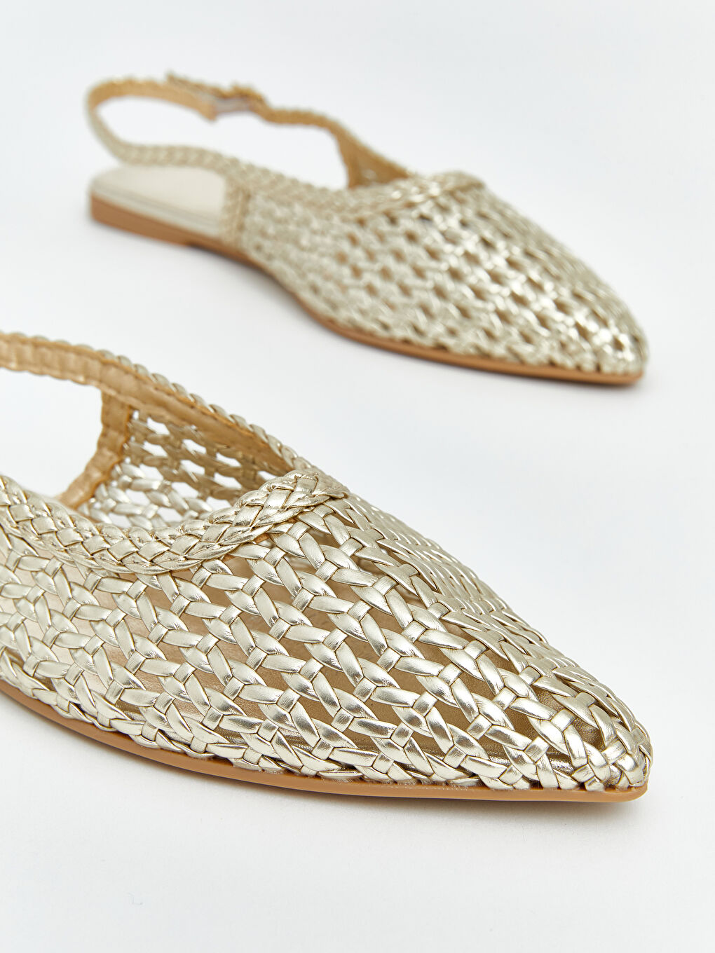 Sarı Sivri Burun Kadın Babet-2