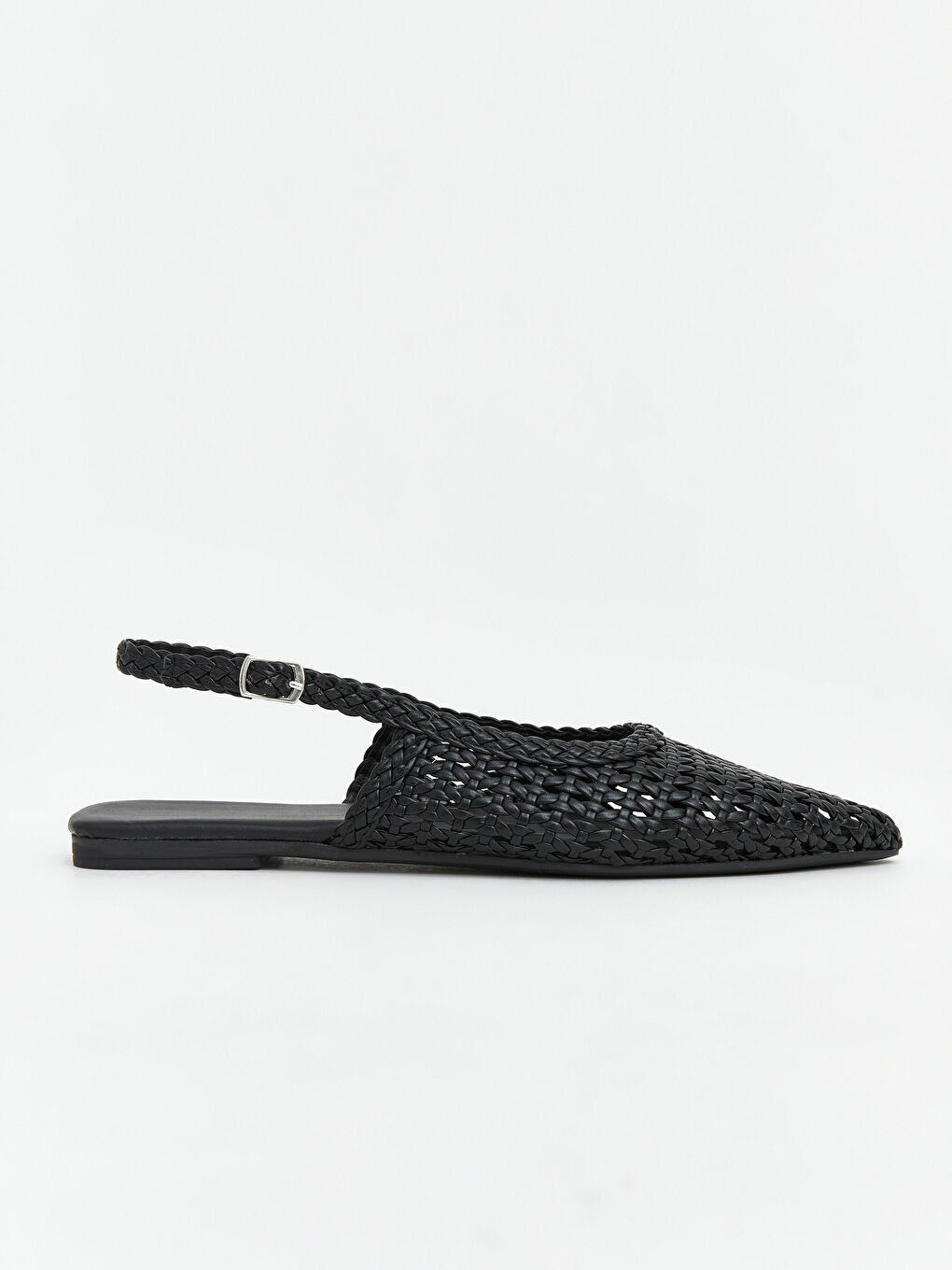 Siyah Sivri Burun Kadın Babet-1