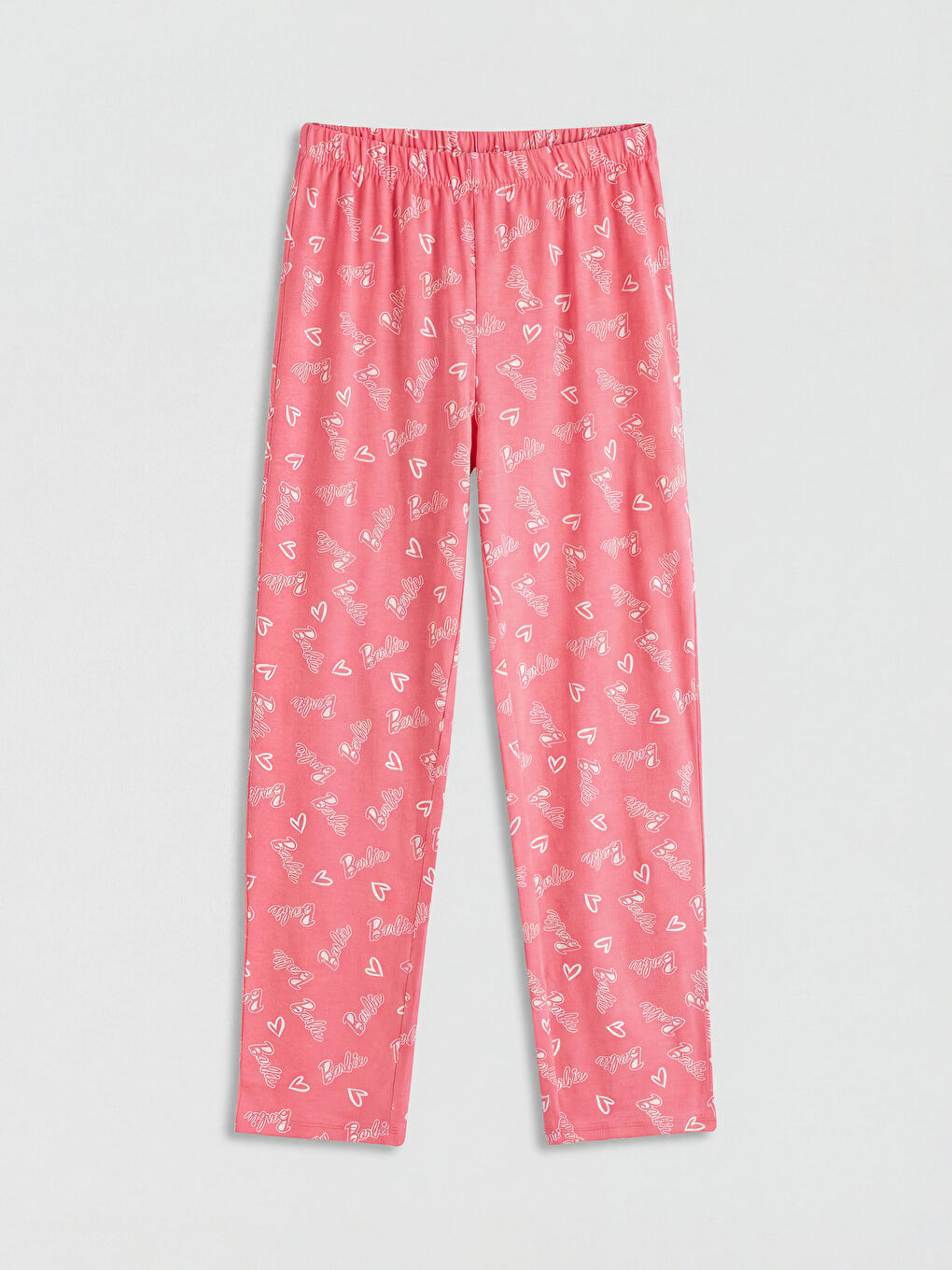 Pembe Baskılı Bisiklet Yaka Kız Çocuk Pijama Takım-3