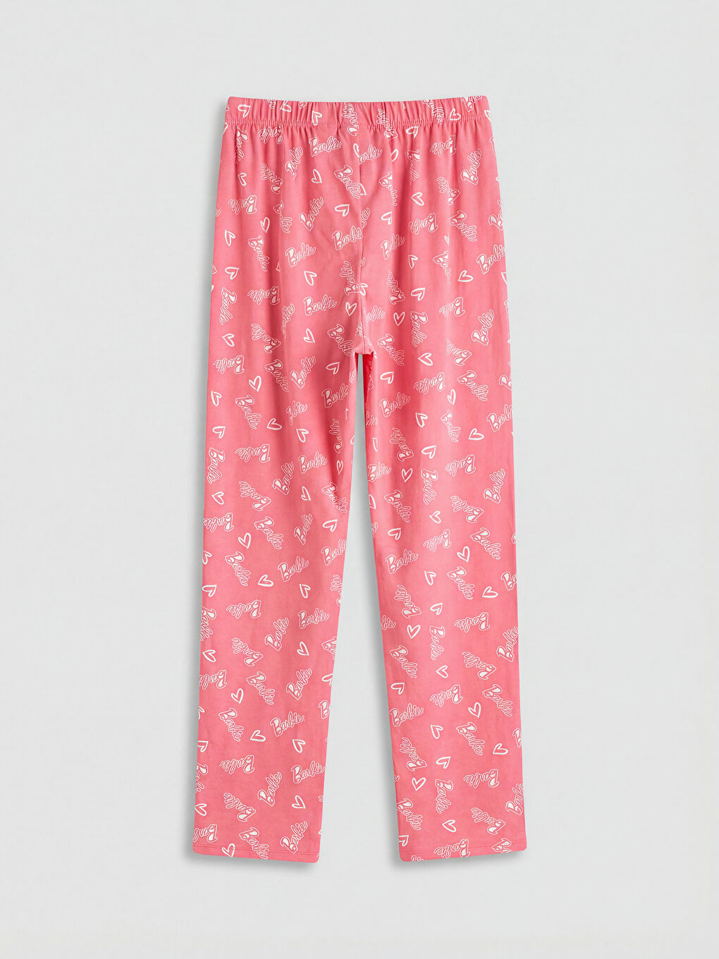 Pembe Baskılı Bisiklet Yaka Kız Çocuk Pijama Takım-4