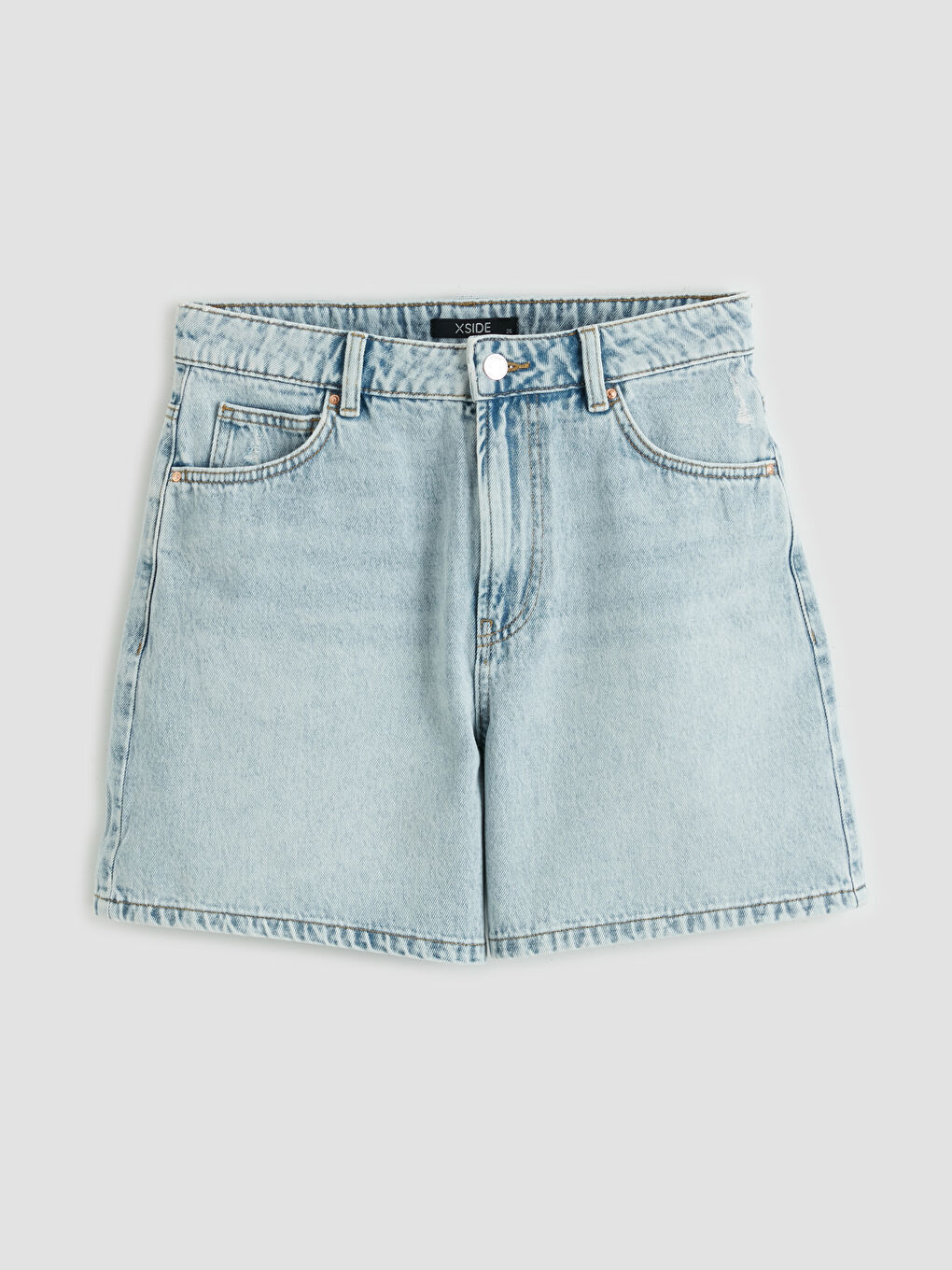 Regular Fit Kadın Jean Şort-6