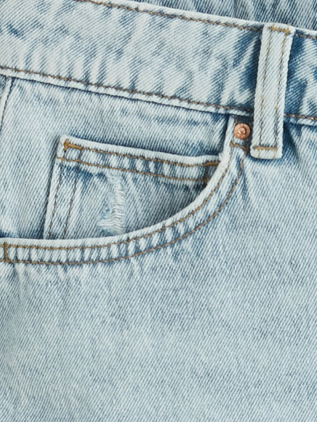 Regular Fit Kadın Jean Şort-8