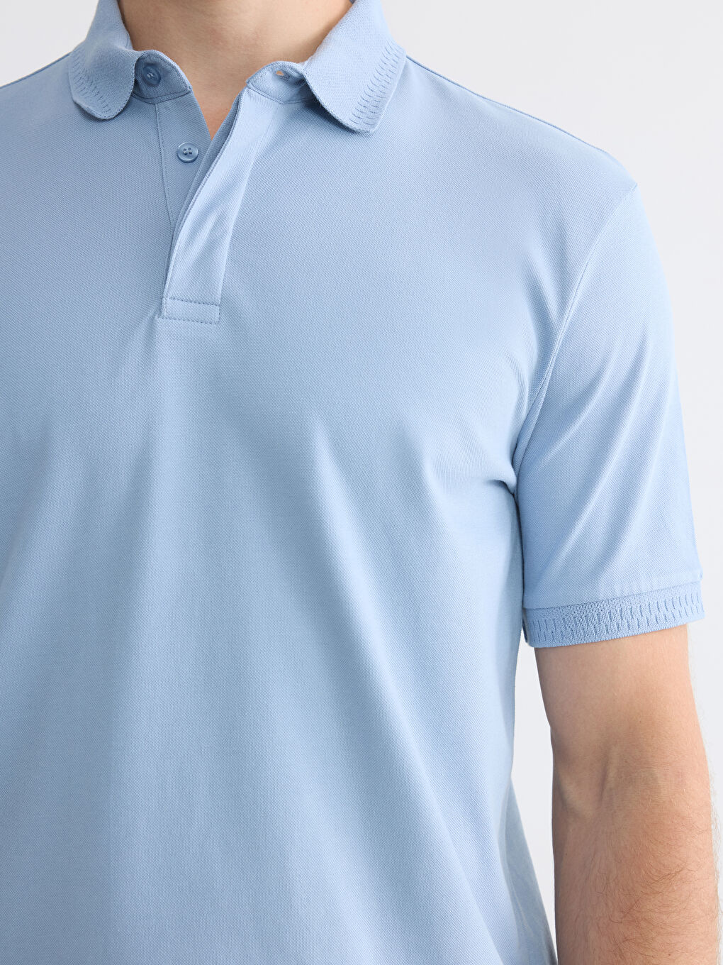 Polo Collar Pique Men's T-Shirt-2