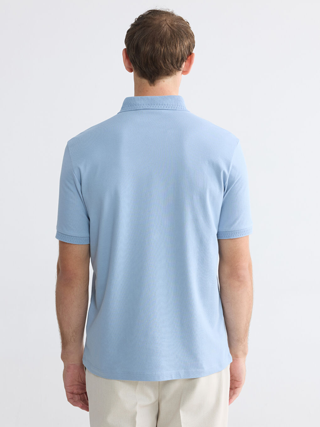 Polo Collar Pique Men's T-Shirt-3