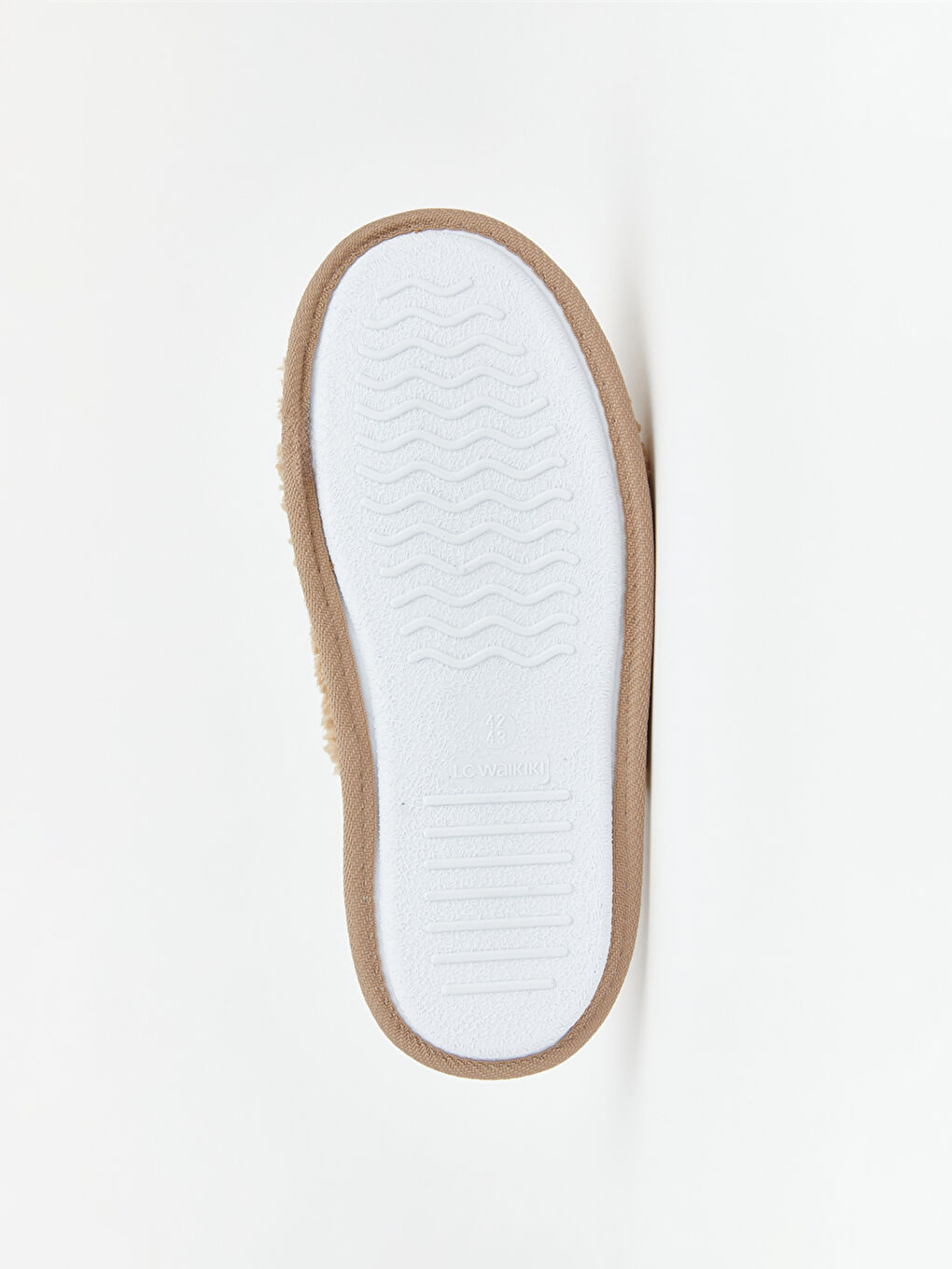 Bej Ayı Nakışlı Erkek Ev Terliği-2