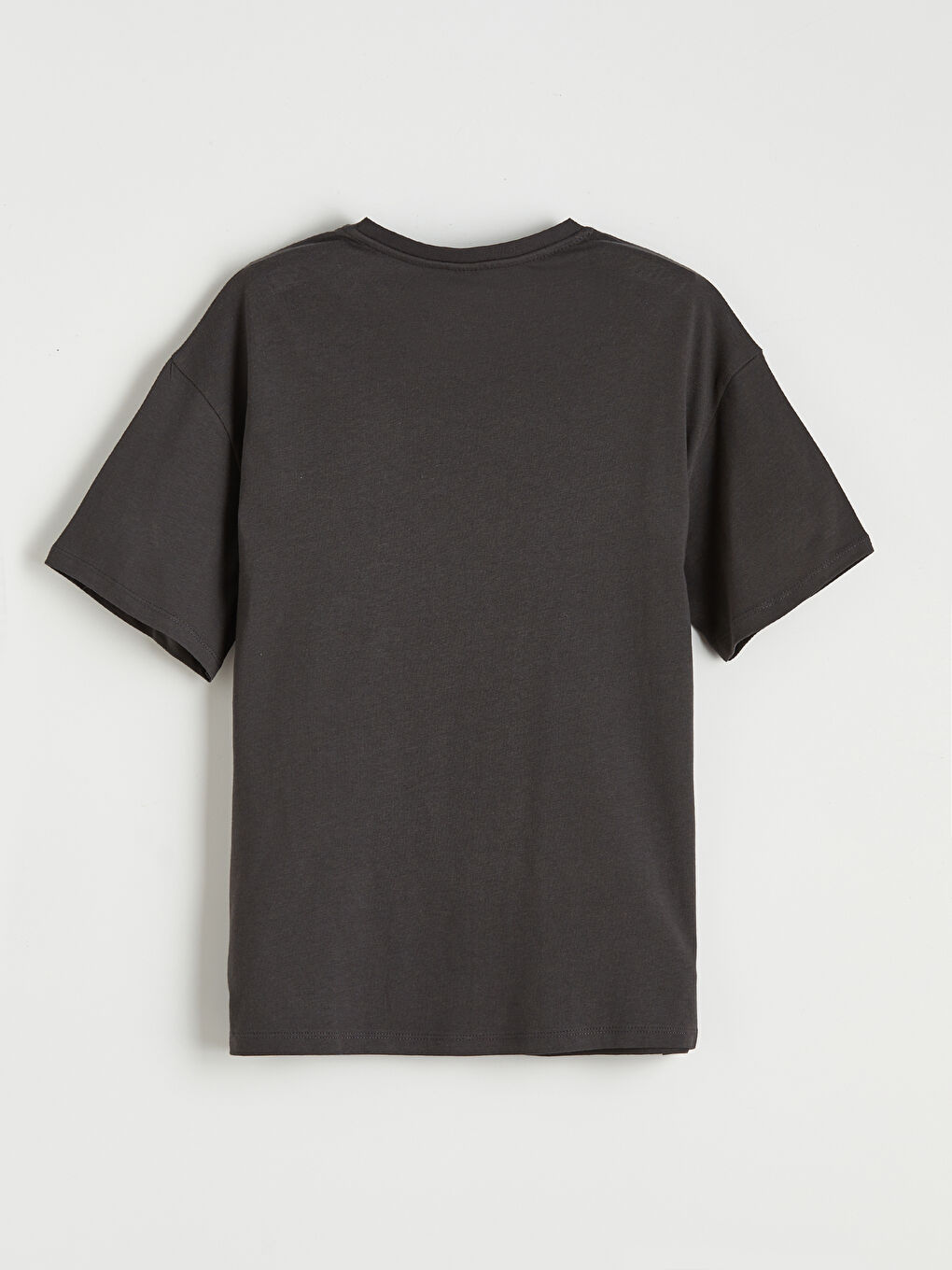 Antrasit Taşlı Kız Çocuk Tişört-1