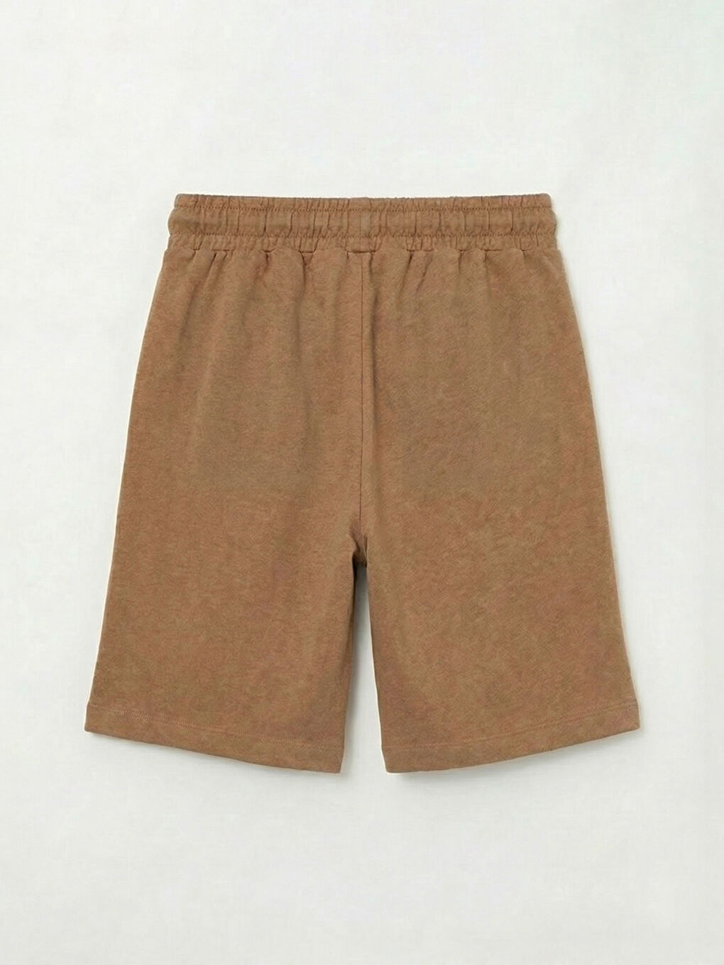 Kahverengi Beli Lastikli Erkek Çocuk Şort-1