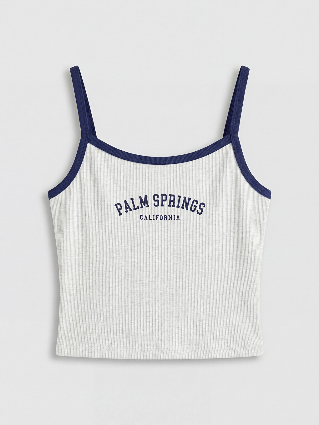 Spaghetti Strap Palm Springs Printed Women's Crop-4
