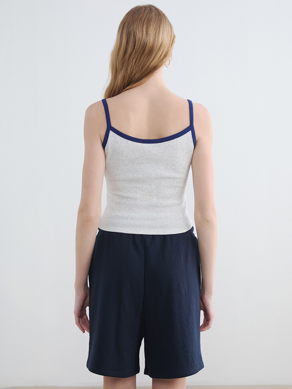 Spaghetti Strap Palm Springs Printed Women's Crop-3