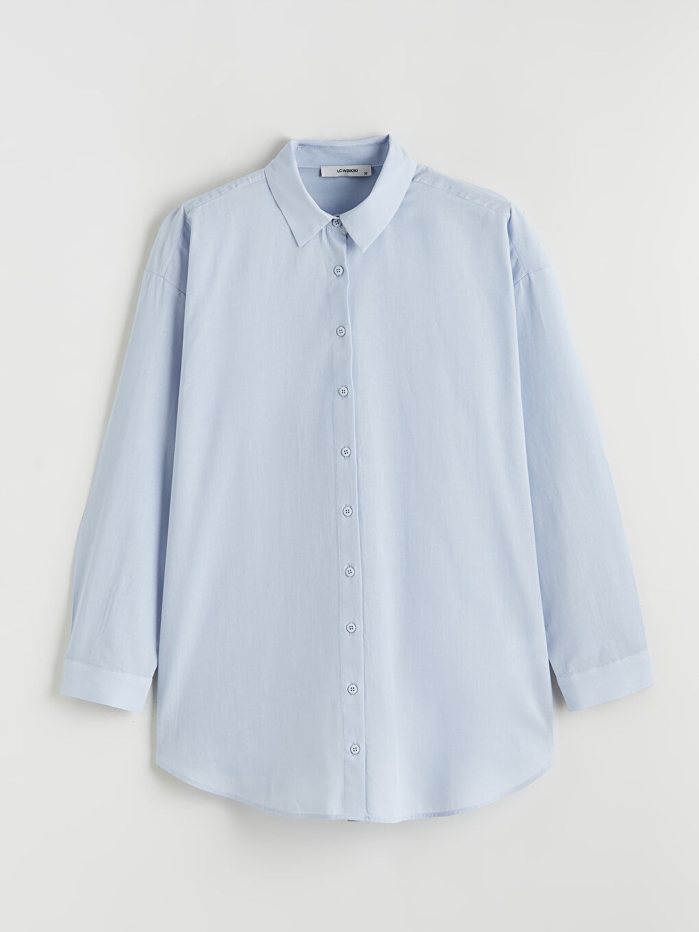 Karışık Dokulu Gabardin Kadın Gömlek-4