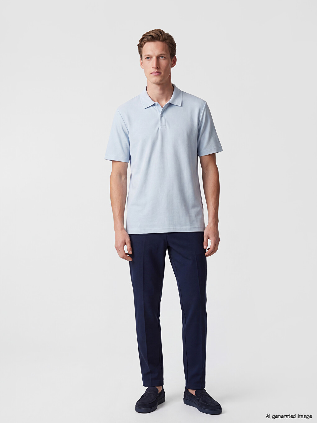 Polo Collar Pique Men's T-Shirt-1