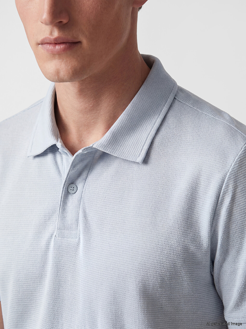 Polo Collar Pique Men's T-Shirt-2