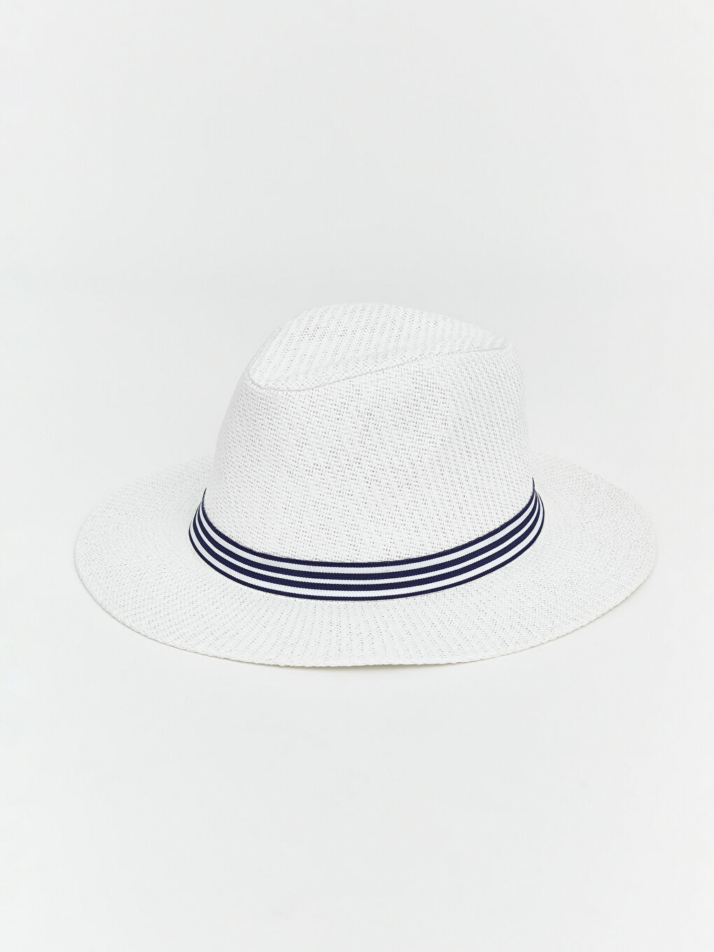 Beyaz Erkek Hasır Şapka-1