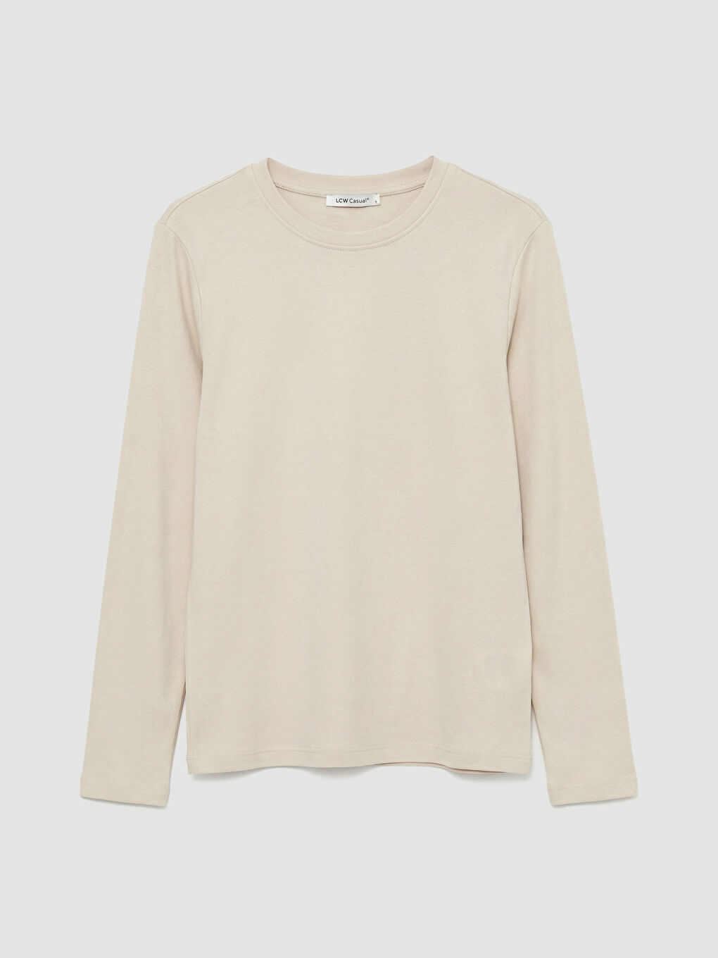 Bej Bisiklet Yaka Kadın Body