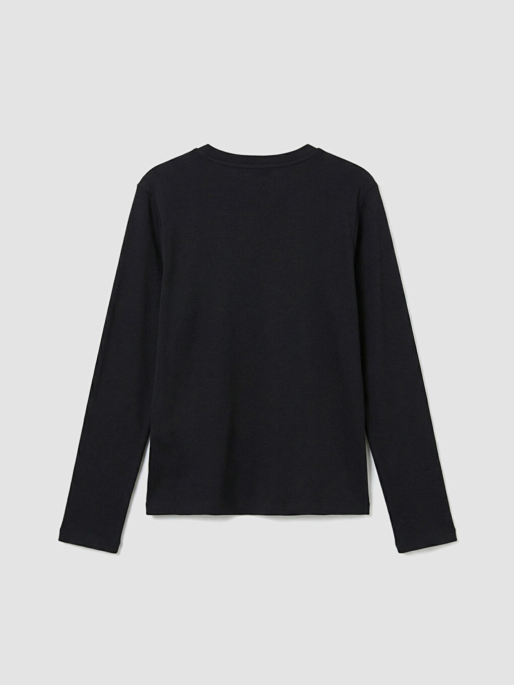 Siyah Bisiklet Yaka Kadın Body-1