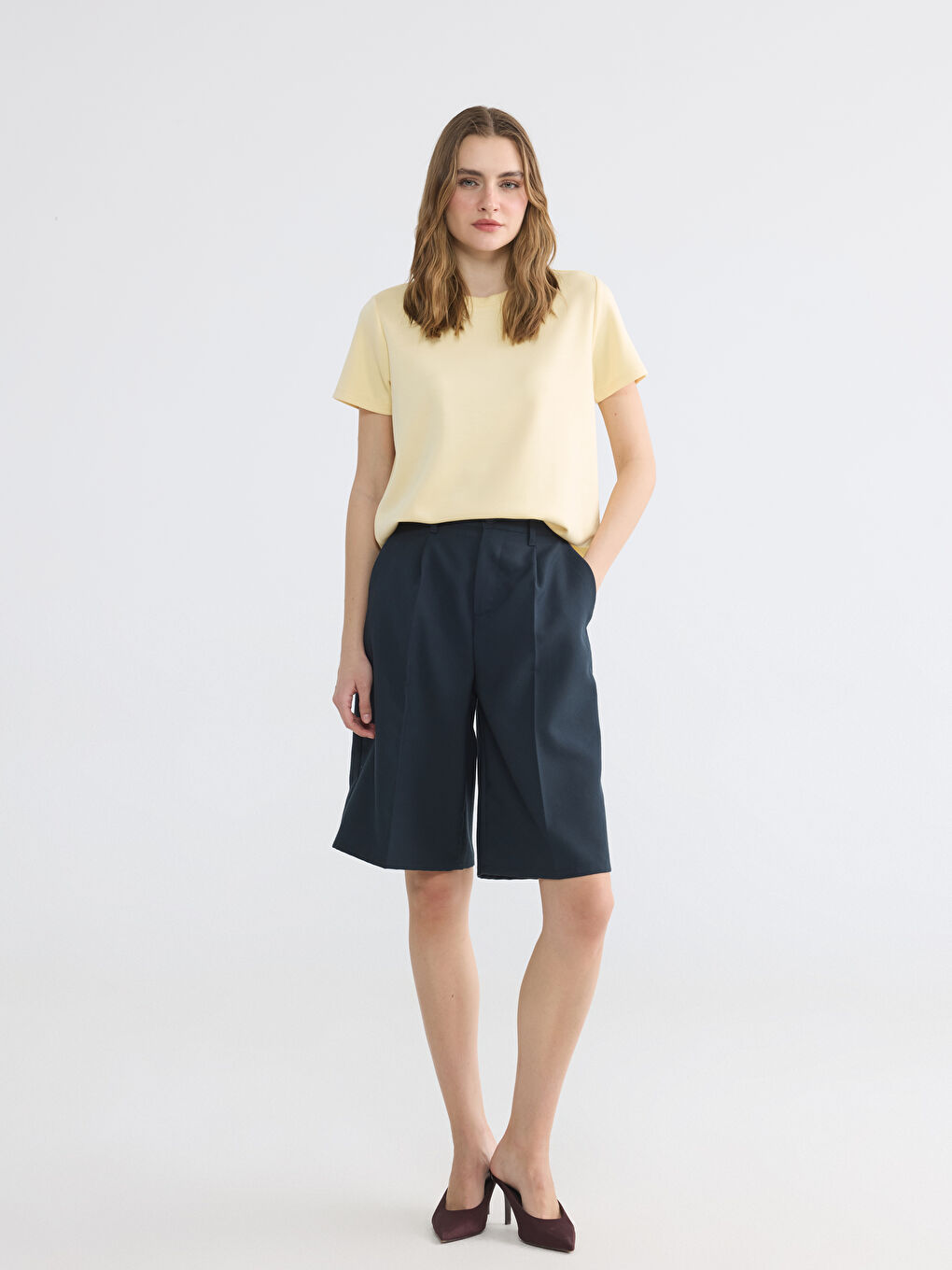 Žena BEŽ Majica kratkih rukava-1