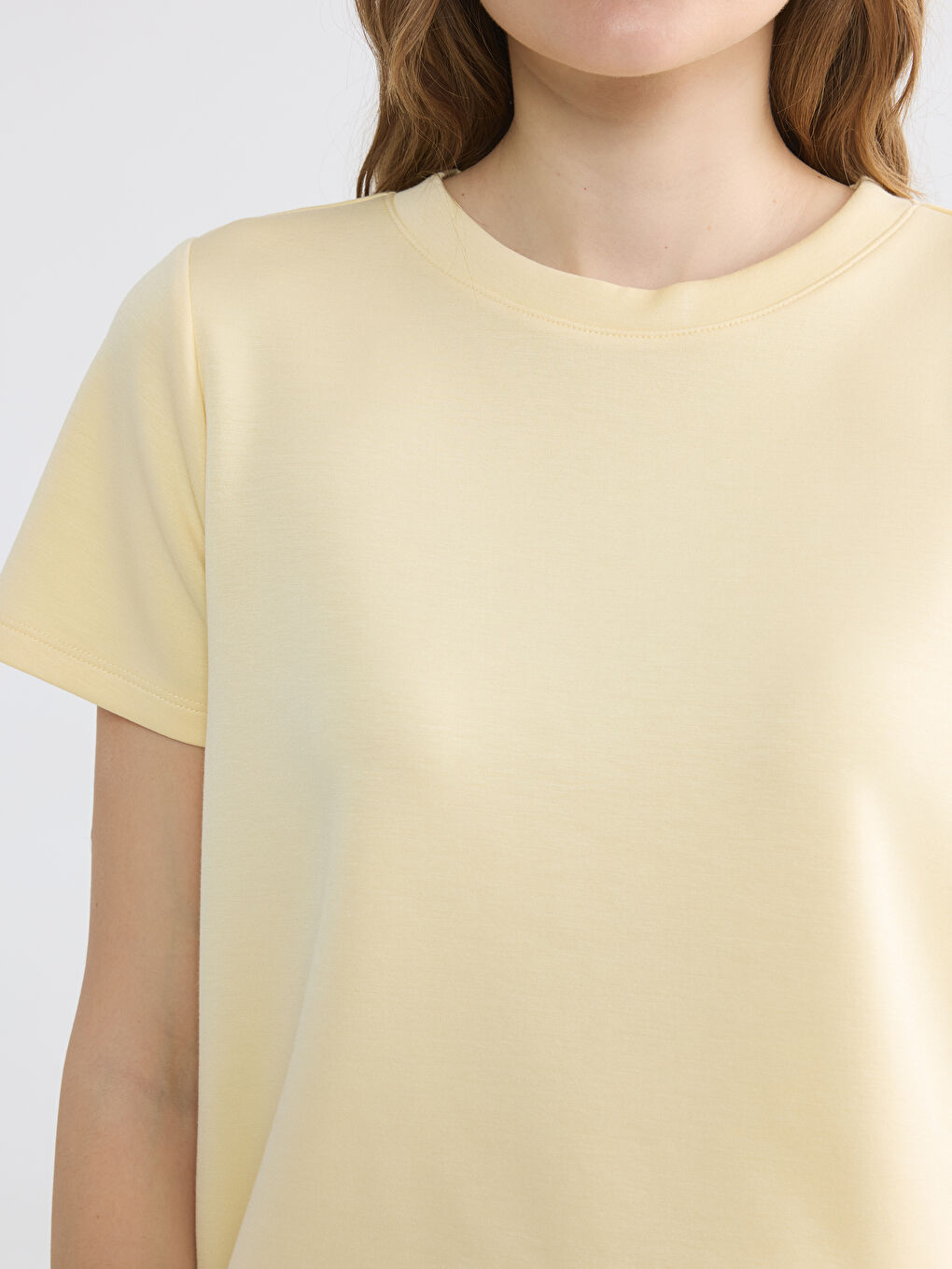 Žena BEŽ Majica kratkih rukava-2