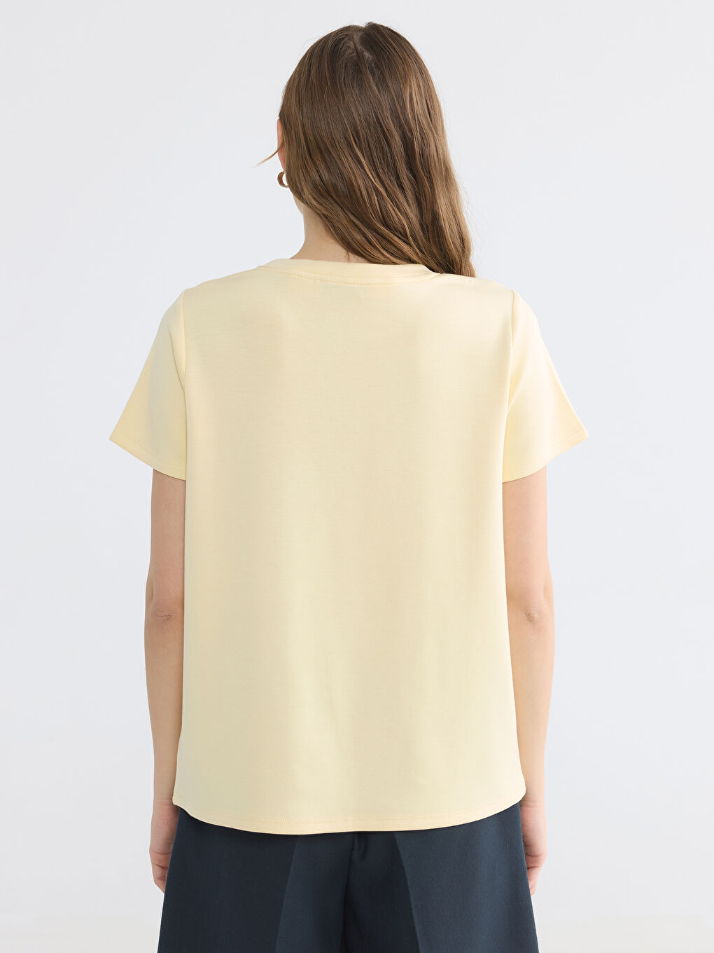 Žena BEŽ Majica kratkih rukava-3