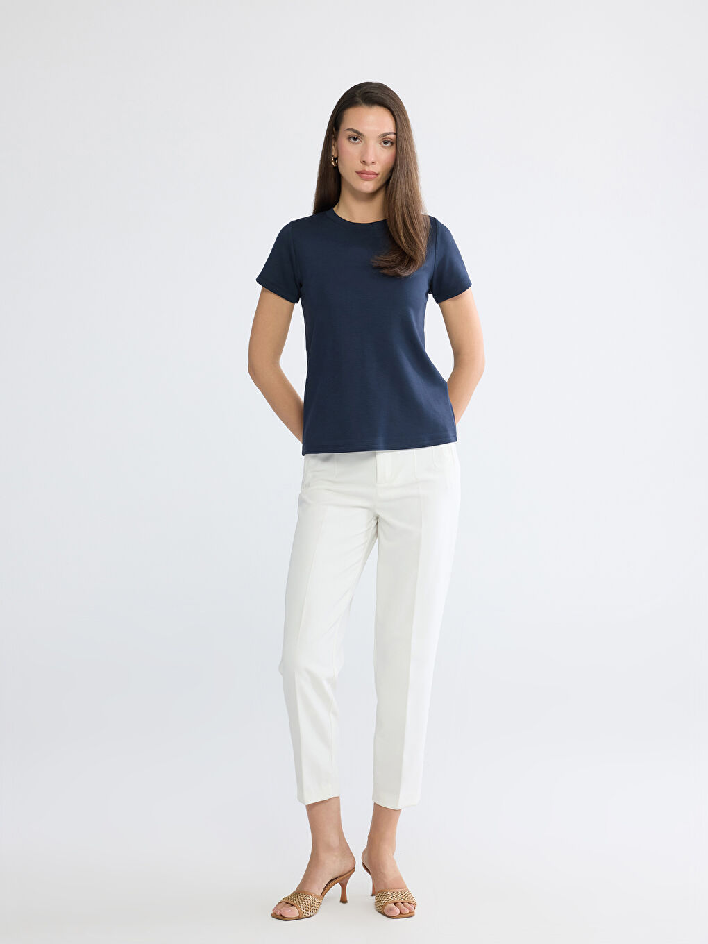 Woman NAVY T-Shirt-1