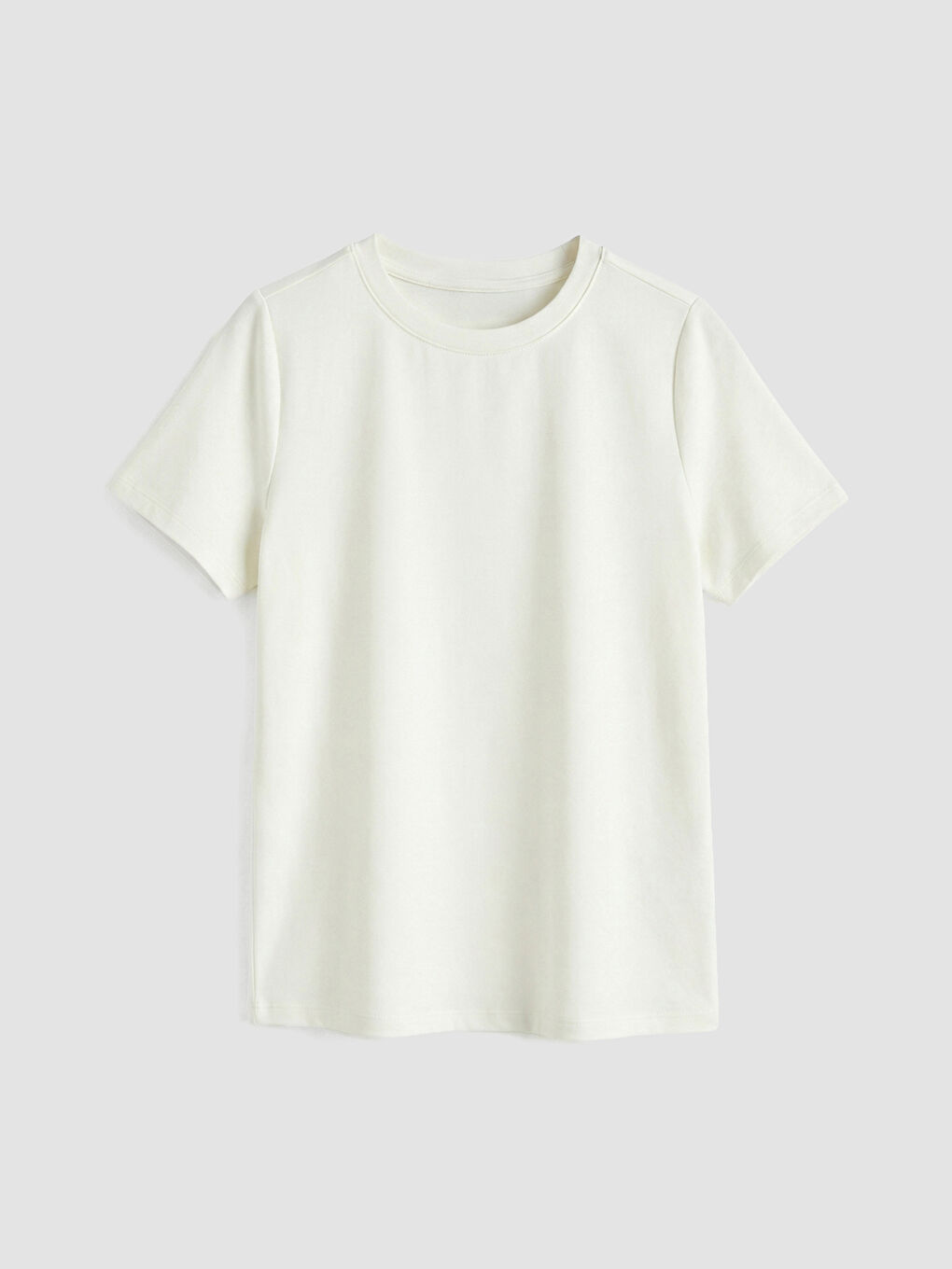 Женская футболка с круглым вырезом из мягкой ткани-5