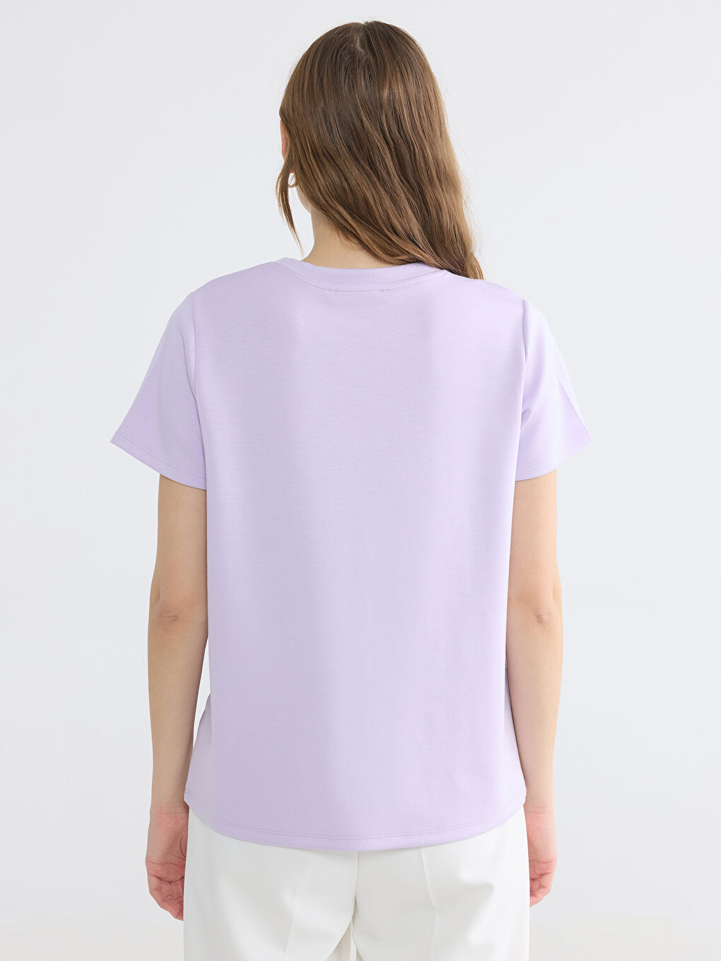 Žena LILA Majica kratkih rukava-3