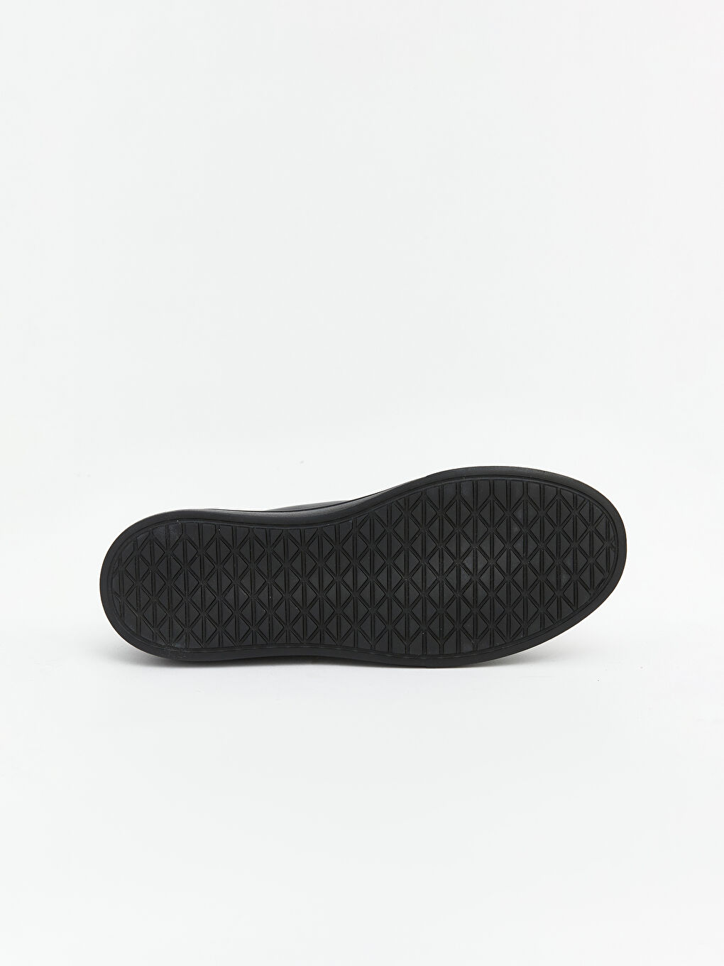 Siyah Hakiki Deri Bağcıklı Erkek Spor Ayakkabı-4