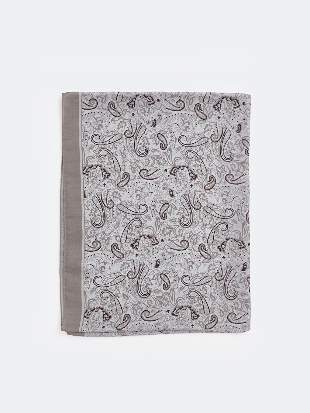 Bej Desenli Kadın Şal-1