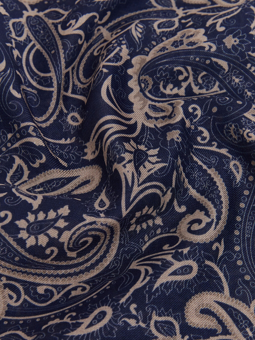 Kahverengi Desenli Kadın Şal-2