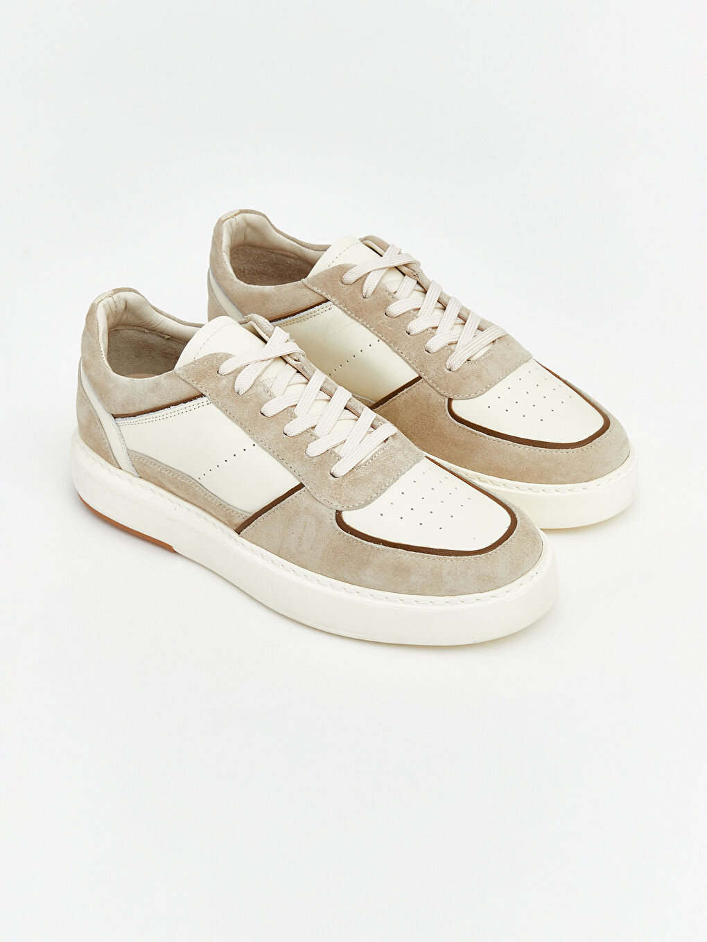 Bej Süet Görünümlü Erkek Spor Ayakkabı